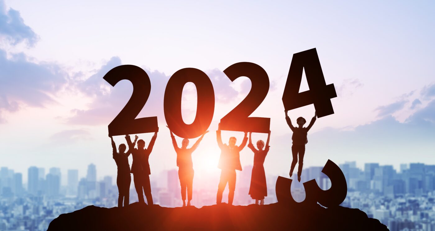2024 recruitment trends with people holding up numbers 2, 0, 2 & 4