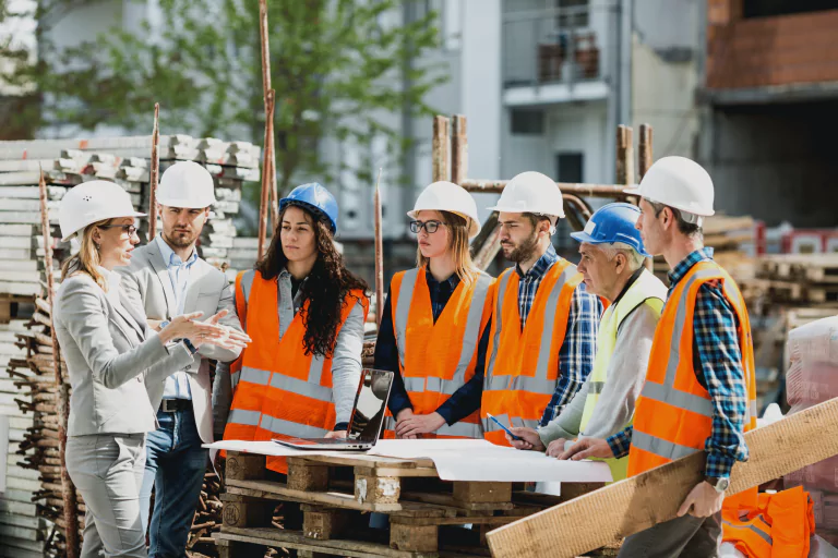 Construction staff meeting